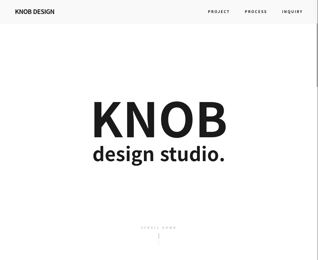 KNOB DESIGN 메인